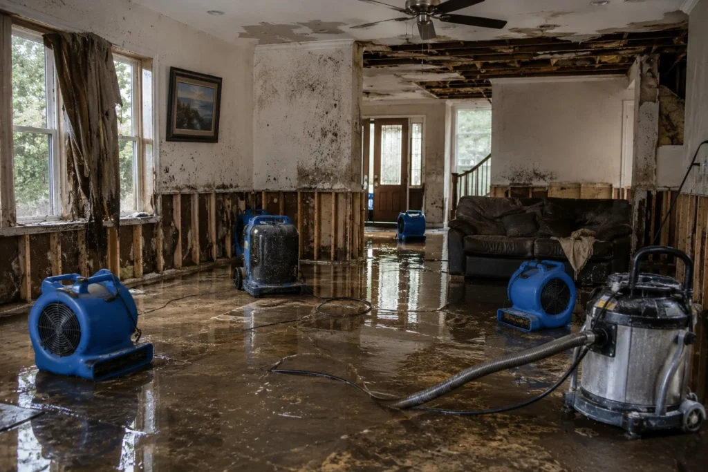 storm flood damage restoration